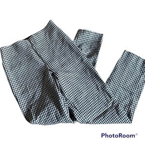Black and White H&M Gingham Skinny pants